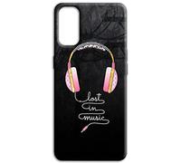 Mixroom - Cover Custodia Back case In TPU Silicone Morbida Per TCL 40 SE (6.75") Fantasia Lost In Music Cuffie V313