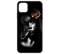 Mixroom - Cover Custodia Back case In TPU Silicone Morbido Per Honor X8B Fantasia Dark Rose Girl N188