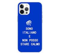 Mixroom - Cover Custodia Back case In TPU Silicone Morbido Per iphone 17 Fantasia Sono Italiano Non Posso Stare Calmo R271