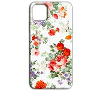 Mixroom - Cover Custodia Back case In TPU Silicone Morbido Per OPPO A5x 5G / 4G Fantasia Rose E Fiori V318