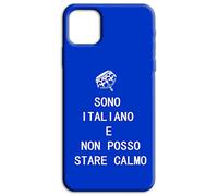 Mixroom - Cover Custodia Back case In TPU Silicone Morbido Per OPPO A5x 5G / 4G Fantasia Sono Italiano Non Posso Stare Calmo R271