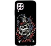 Mixroom - Cover Custodia Back case In TPU Silicone Morbido Per Samsung Galaxy A12 Fantasia Teschio Coltelli CD55
