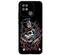 Mixroom - Cover Custodia Back Case in TPU Silicone Morbido per Xiaomi Redmi 10C Fantasia Teschio Coltelli CD55