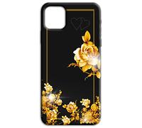 Mixroom - Cover Custodia Back case In TPU Silicone Morbido Per Xiaomi Redmi Note 14 4G Fantasia Rose dorate U916