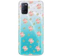 Mixroom - Cover Custodia Case In TPU Silicone Morbida Sfondo Trasparente Per Samsung Galaxy A17 4G / 5G Fantasia Mazzi Di Rose U928