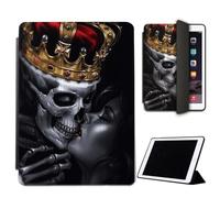 Mixroom - Custodia per iPad 10,2 Pollici 7/8/9 Anno 2019/2020/2021 Cover per Apple iPad Smart Case Prottetiva Pieghevole Supporto Stand Disegno RE E REGINA LN187