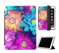 Mixroom - Custodia per iPad Air 2 Modello 2014 9,7 Pollici Cover per Apple iPad Smart Case Prottetiva Pieghevole Supporto Stand Disegno Fiori Flowers W357