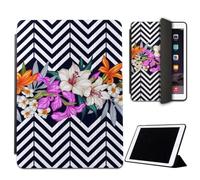 Mixroom - Custodia per iPad Mini 4 7,9 Pollici Modello 2015 4a Gen. Cover per Apple iPad Smart Case Prottetiva Pieghevole Supporto Funzione Stand Disegno Fiori M576