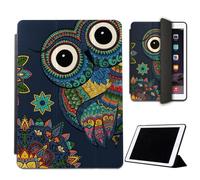Mixroom - Custodia per iPad Pro 10,5 Pollici Modello 2017 Cover per Apple iPad Smart Case Prottetiva Pieghevole Supporto Stand Disegno Gufo Fantasia Etnica M727