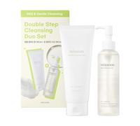mixsoon Double Step Cleansing Duo Set - Kit Doppia Detersione "Glass Skin", Olio Detergente alla Soia, Schiuma alla Centella, Pelli Sensibili e Secche