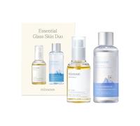 mixsoon Set idratante Essential Glass Skin Duo per la cura della pelle coreano(essenza di fagioli + siero di acido ialuronico ghiacciaio acqua) bianco