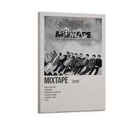 Mixtape by Stray Kids - Poster estetico decorativo da parete, stile vintage, su tela, per soggiorno, camera da letto, 20 x 30 cm, con cornice