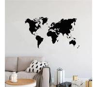MIXUEXUNLU Grande mappa del mondo Adesivo da parete in vinile Mappa geografica del mondo Adesivo Art Home Decor Soggiorno Ufficio Poster
