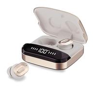 MIXX StreamBuds Ultra Dots True Wireless Auricolari con Custodia di Ricarica in Lega di Zinco, Batteria 24H, Controlli Touch, EQ Personalizzato tramite App, Ricarica Veloce, Bluetooth 5.3 (Champagne)
