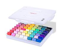 MIYA Set, 56 Colori di Pittura a Guazzo, Gouache Colori, Tazzina di Gelatina 30ml per Artisti Studenti in Custodia Portatile, Acquerello Opaca