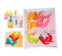 Miya® - Set 6 supporti per bustina da tè, a forma di lumaca, per distinguere le tazze