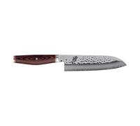 MIYABI ARTISAN 6000MCT Coltello Santoku liscio - 18 cm, marrone
