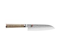 MIYABI BIRCHWOOD 5000MCD Coltello Santoku liscio - 18 cm, marrone