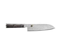 MIYABI BLACK 5000MCD67 Coltello Santoku liscio - 18 cm, marrone-nero