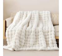 Miyacare Coperta coccolosa 200x230 cm, Coperta in peluche di coniglio, Super morbida coperta da soggiorno spessa 650 G/M² Coperta per divano Calda coperta decorativa Coperta per divano per divano