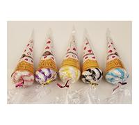 MiYan 10 Asciugamani creativi a Forma di Cono Gelato per Matrimoni e Feste, Regali di Ringraziamento per Amici