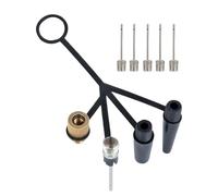 Miyanvuo Adattatore Pompa Bici,Accessorio 4 Artigli per Compressore Aria | Convertitore per Valvola Pneumatici | per Casa Officina Palestra Pallacanestro Pendolarismo Ciclismo Gruppo Ciclismo Lunga