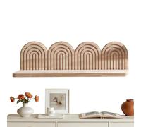 Miyanvuo Mensole Da Parete Boho | Decorazione In Legno Boho - Scaffale per Archivio in Legno,Per Bagno Camera Da Camera Dei Bambini Cucina Soggiorno Ufficio Appartamento