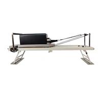 MIYAUP Reformers Pilates antiscivolo di lusso con scatola da studio bianco con il miglior letto centrale Pilates a molle in metallo Beige latex tube