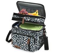 MIYCOO Borsa termica da donna uomo, borsa isotermica a doppio strato, borsa isotermica frigo portatile 15 l