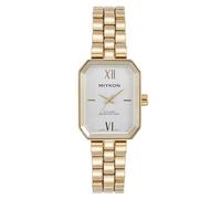 Miykon Orologio da polso da donna, vintage, di lusso, ottagonale, quadrato, classico, grazioso, per polsi piccoli e sottili, vetro tagliato unico, lucidato agli ioni, quarzo giapponese, impermeabile