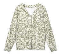 MIYMIYN Cardigan da donna leggero con scollo a V, lavorato a maglia, morbido maglione coprente con bottoni, per abbigliamento casual, Multicolore, 3XL