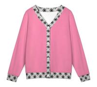 MIYMIYN Cardigan leggero da donna lavorato a maglia con scollo a V, morbido maglione autunnale con abbottonatura, Multicolore, M