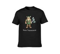 MIYOMI Gilius Thunderhead Golden Axe Video Game Mens T-Shirt Black Unisex Mens Tees XL