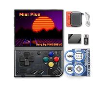 Miyoo Mini Plus Console di gioco portatile da 3,5 pollici 640 x 480 IPS 3000 mAh Miyoo-mini+ con custodia portatile nero trasparente
