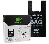 Miyouli 300 Unità Biodegradabili Sacchetti Cane, 100% Prova di Perdite Extra Spesso Sacchetti Escrementi Cacca Cani, Sacchetti Cane Piccoli con Manico,Profumato di Vento Oceanico
