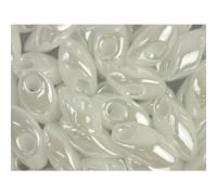 Miyuki KMG-011 Perle Bianche Ceylon' 8,5 g Magatama Perline Lunghe 4mm x 7mm