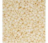 MIYUKI Round Perline Rocaille, Misura 11/0 8.5 g Opaco Opaco Crema