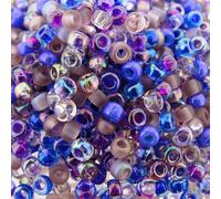 Miyuki Round Seed Beads Size 80 22g Lilacs Mix