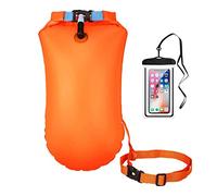MIZIJIA boa nuoto acque libere con Tasca Impermeabile,20L,Nuoto Boa per i nuotatori all'Aria Aperta e triatleti, l'airbag Galleggiantea Boa Altamente visibile di Nuoto.