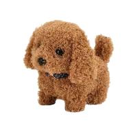 Mizijia Peluche Cane Robot, Giochi Interattivi per Bambini 2-4 Anni, Cagnolino Che Abbaia e Cammina, Realistico, 10 cm x 10 cm x 2 cm
