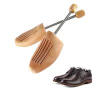 mizikuu 1 Paia Tendiscarpe In Legno, Allarga Scarpe Uomo con Molla a Spirale Tendiscarpe in Legno Naturale Unisex Anti Pieghe Scarpe Alberi Di Scarpe Taglia 39-40 per Scarpe Casual, Scarpe di Pelle