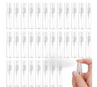 mizikuu 100 Pezzi 2ML Mini Flacone Spray, Riutilizzabile Bottigliette Spray Vuote in Plastica Profumo Atomizzatore di Profumo Bottiglia Campioni di Profumo per l'uso quotidiano e i viaggi