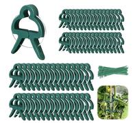 mizikuu 100 Pezzi Clip per Piante, Clips per Piante Rampicanti Riutilizzabili Supporto per Piante Clip da Giardino per Pomodori, Rose, Cetrioli e Altri Ortaggi Rampicanti, 2 Misure