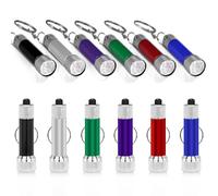 mizikuu 12 PCS Torcia Portatile Set, Torcia Elettrica Bambini in Alluminio 5 LED Mini Torcia Usi Multipli Torce Elettriche Portatili Trekking Outdoor Campeggio Pesca Corsa