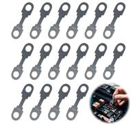 mizikuu 16 Pezzi Auto Fusibili Lamellari, 50A Fusibile a Nastro Fusibili Stripe Protezione della sicurezza dei circuiti automobilistici per Auto, Moto, Camion, Veicoli Edili