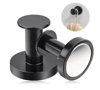 mizikuu 2 PCS Ganci Magnetici Extra Forti, Magneti con Gancio Rotondi 36 mm Neodimio Magnete Magneti Potenti per Frigoriferi, Armadietti, Cucina per Vestiti, Porta Salvietta, Portasciugamano
