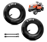 mizikuu 2 Pezzi 13 x 5.00-6 Camera d'Aria, Valvola Diritta TR13 Ruota di Ricambio Camera d'Aria Ruota Carriola Pneumatici Trattore Inner Tube Valvola per Tosaerba, Carrelli Manuali