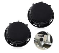 mizikuu 2 Pezzi IBC S60 Tappo Cisterna, Accessorio Per Serbatoio Dell'Acqua IBC Container s60 Adatto Per Collegare Tubi Da Giardino, Serbatoi d'Acqua IBC, Contenitore, Nero