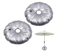 mizikuu 2 Pezzi Sacchetto del Peso Dell'Acqua Rotondo, 52cm Borsa Pesi Base Ombrellone può Contenere 9L di Acqua Porta per Sacca d'Acqua Portatile Pieghevole Bandiera per Spiaggia Patio Tenda Terrazzi