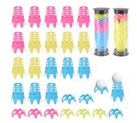 mizikuu 27 Pezzi Tees Golf Plastica, Tees Simulatore Golf Magliette Allenamento per Tappetino Golf 18 Grandi e 9 Piccoli Golf Mat Tees Portatile Riutilizzabili per Turf e Driving Range Indoor Outdoor